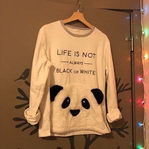 Oysho Panda Fleece Sweater